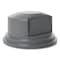 Rubbermaid Commercial 55 Gal Trash Can Lid, Gray, Plastic FG265788GRAY - alternate 2